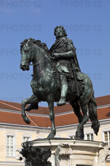Equestrian statue of the Great Elector in the Court of Honour, Charlottenburg Palace, Berlin, Germany