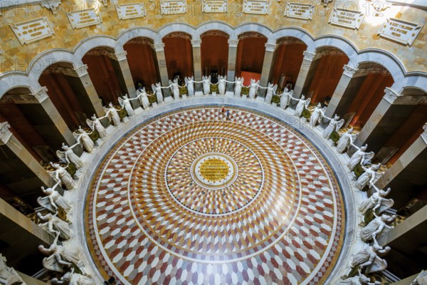Interior of the Liberation Hall with goddesses of victory, Kelheim, Danube Valley, Lower Bavaria, Bavaria, Germany