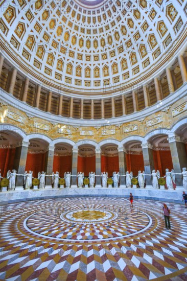 Interior of the Liberation Hall with goddesses of victory, Kelheim, Danube Valley, Lower Bavaria, Bavaria, Germany