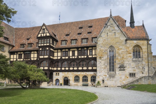Luther Chapel and Fürstenbau, Veste Coburg, inner courtyard, Coburg, Upper Franconia, Franconia, Bavaria, Germany