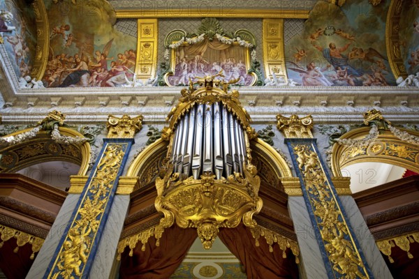 Palace Chapel with the organ in the Old Palace, Charlottenburg Palace, Berlin, Germany