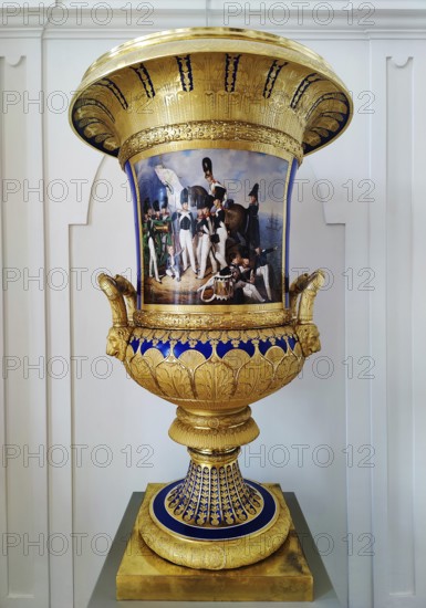 Monumental krater vase from the Imperial Porcelain Manufactory of St Petersburg, Charlottenburg Palace, Berlin, Germany
