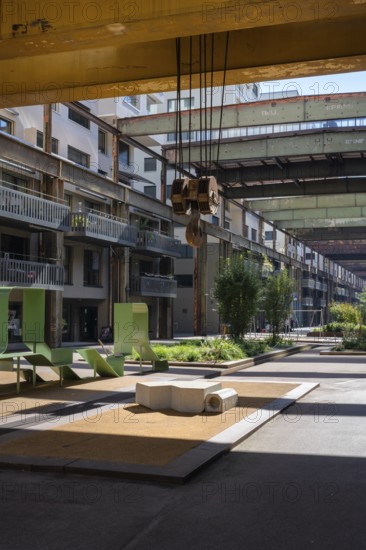 The former factory building of the Georg fisherman AG steel foundry, cultural monument, residential neighbourhood, catering, commercial space, leisure facility, Schaffhausen, Switzerland