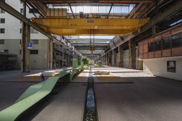 The former factory building of the Georg fisherman AG steel foundry, cultural monument, residential neighbourhood, catering, commercial space, leisure facility, Schaffhausen, Switzerland