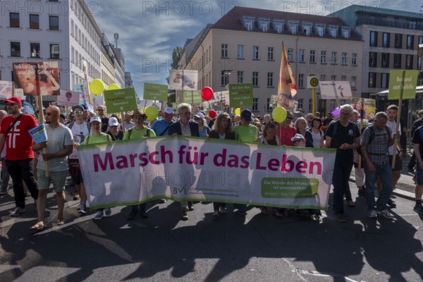 Germany, Berlin, 20/09/2025, Anti-abortion activists demonstrate in Berlin, initiated by the Federal Association for the Right to Life
