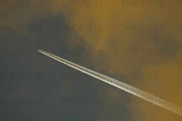 Morning atmosphere, aeroplane, sky, Lower Austria