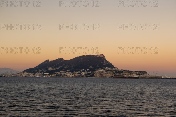 Beautiful view of the Gibraltar from the water
