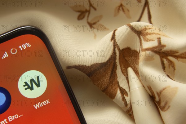 Dhaka, Bangladesh- 07 May 2025: wirex app icon is seen on smartphone