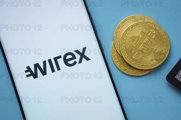 Dhaka, Bangladesh - 04 April 2025: The logo of the wirex is displayed on a smartphone screen. wirex is the second largest cryptocurrency exchange platform