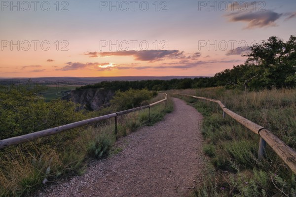 Path to the sunset, Rhineland-Palatinate, Germany