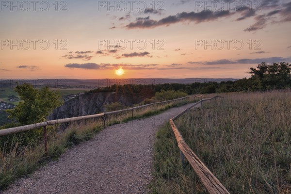Path to the sunset, Rhineland-Palatinate, Germany