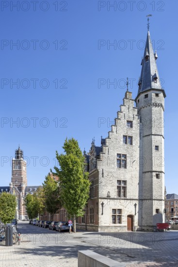 Butcher's Hall, Vleeshuis, archaeological museum in the historic city centre of Dendermonde, Termont, East Flanders, Belgium