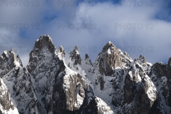 View of the Haunhold, Haunold Group, San Candido, Val Pusteria, Sesto Dolomites, Dolomites, South Tyrol, Italy