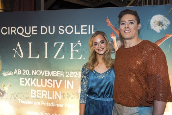 Dancing couple after the press screening of Alizé, a joint production by Cirque du Soleil and Live Nation at the Theater am Potsdamer Platz, Berlin, 23/09/2025