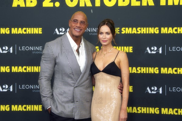 Dwayne Johnson, Emily Blunt, THE SMASHING MACHINE, Red Carpet for the German premiere at ZOO PALAST, Berlin, 22.09.2025