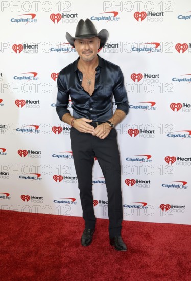 Tim McGraw at the 2025 iHeartRadio Music Festival held at T-Mobile Arena in Las Vegas, USA on September 19-20, 2025, Las Vegas, NV, USA, Las Vegas, Nevada, USA