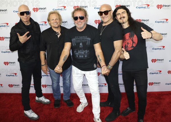 Joe Satriani, Michael Anthony, Sammy Hagar, Kenny Aronoff and Rai Thistlethwayte at the 2025 iHeartRadio Music Festival held at T-Mobile Arena in Las Vegas, USA on September 19-20, 2025, Las Vegas, NV, USA, Las Vegas, Nevada, USA