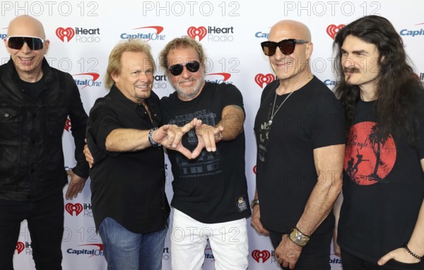 Joe Satriani, Michael Anthony, Sammy Hagar, Kenny Aronoff and Rai Thistlethwayte at the 2025 iHeartRadio Music Festival held at T-Mobile Arena in Las Vegas, USA on September 19-20, 2025, Las Vegas, NV, USA, Las Vegas, Nevada, USA