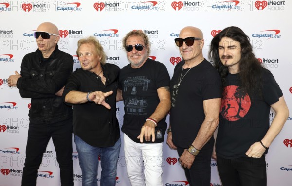 Joe Satriani, Michael Anthony, Sammy Hagar, Kenny Aronoff and Rai Thistlethwayte at the 2025 iHeartRadio Music Festival held at T-Mobile Arena in Las Vegas, USA on September 19-20, 2025, Las Vegas, NV, USA, Las Vegas, Nevada, USA