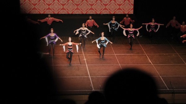 Dancers from Fire of Anatolia perform a variety of stage choreographies in traditional Anatolian costumes. The troupe is one of the largest dance ensembles in the world, with 120 members, and holds several Guinness World Records, Gaziantep, Gaziantep, Türkiye