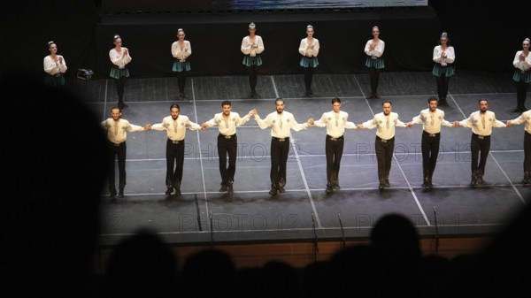 Dancers from Fire of Anatolia perform a variety of stage choreographies in traditional Anatolian costumes. The troupe is one of the largest dance ensembles in the world, with 120 members, and holds several Guinness World Records, Gaziantep, Gaziantep, Türkiye
