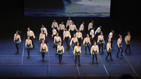 Dancers from Fire of Anatolia perform a variety of stage choreographies in traditional Anatolian costumes. The troupe is one of the largest dance ensembles in the world, with 120 members, and holds several Guinness World Records, Gaziantep, Gaziantep, Türkiye
