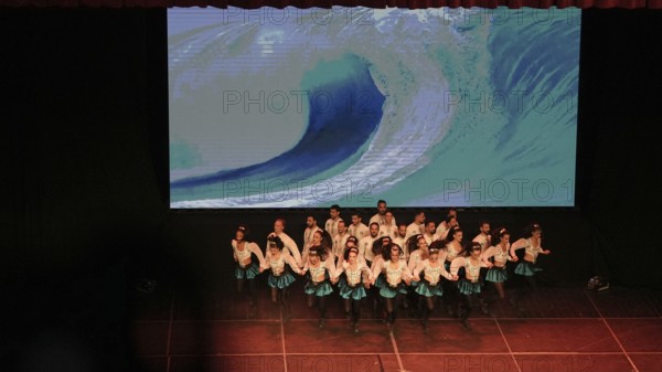 Dancers from Fire of Anatolia perform a variety of stage choreographies in traditional Anatolian costumes. The troupe is one of the largest dance ensembles in the world, with 120 members, and holds several Guinness World Records, Gaziantep, Gaziantep, Türkiye