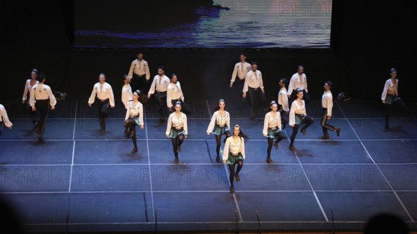 Dancers from Fire of Anatolia perform a variety of stage choreographies in traditional Anatolian costumes. The troupe is one of the largest dance ensembles in the world, with 120 members, and holds several Guinness World Records, Gaziantep, Gaziantep, Türkiye
