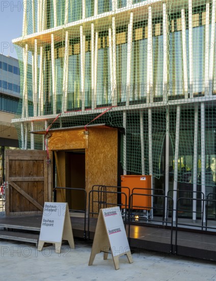 Open day, Bauhaus Archive, construction site in Klngelhöferstraße, Berlin, Germany