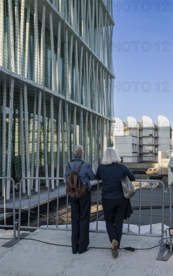 Open day, Bauhaus Archive, construction site in Klngelhöferstraße, Berlin, Germany