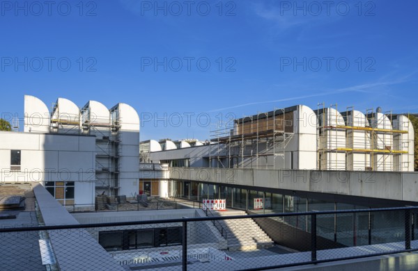 Open day, Bauhaus Archive, construction site in Klngelhöferstraße, Berlin, Germany
