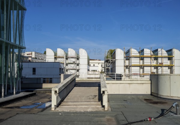 Open day, Bauhaus Archive, construction site in Klngelhöferstraße, Berlin, Germany