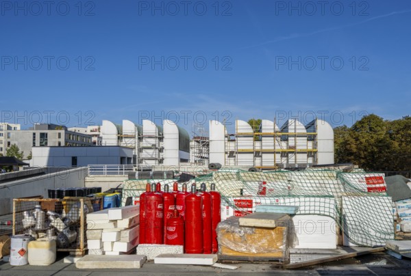 Open day, Bauhaus Archive, construction site in Klngelhöferstraße, Berlin, Germany