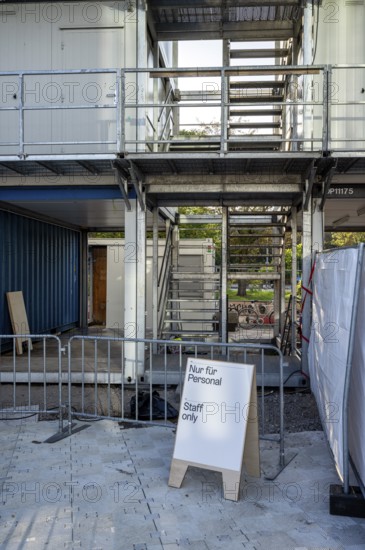 Bauhaus Archive construction site, at the open day, Klingelhöferstraße, Berlin, Germany