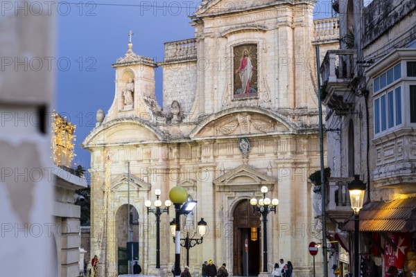 St Paul church in the evening, Rabat Mdina, Malta