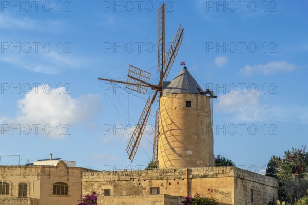 Ta Kola windmill, museum of local history, Gozo island, Malta