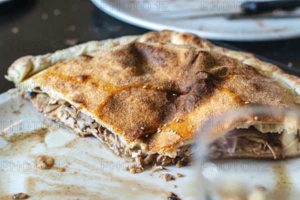 Maltese Calzone - traditional, delicious food served in restaurant on Malta