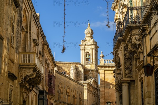 Mediterranean architecture of Mdina, next to Rabat, inland Malta