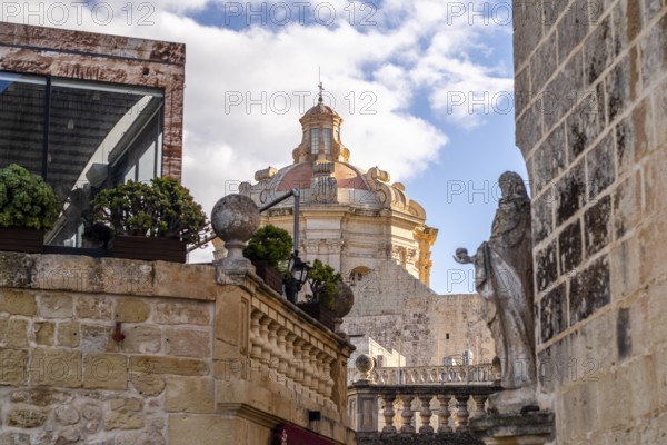 Mediterranean architecture of Mdina, next to Rabat, inland Malta