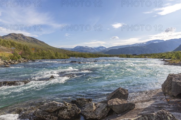 River Sjoa in Jotunheimen National Park, Tessanden, Innlandet, Norway
