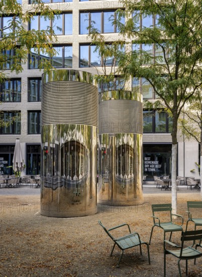 Bicycle car park, inner courtyard, Am Tacheles, Oranienburger Straße, Berlin, Germany