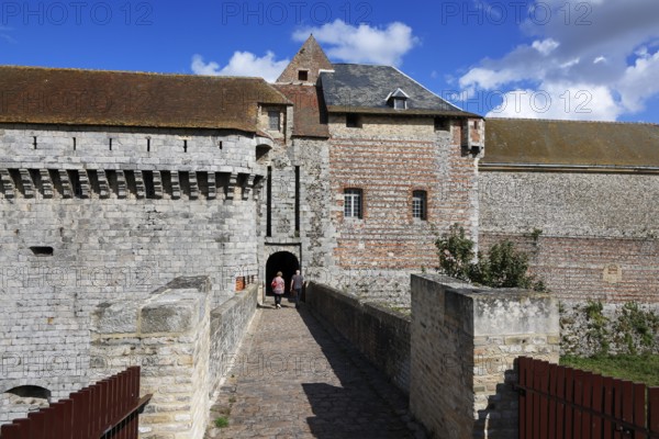 Medieval castle Dieppe, Château de Dieppe, hilltop castle, Alabaster Coast, Côte d'Albatre, Dieppe, Département Seine-Maritime, Normandy, France