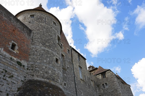 Medieval castle Dieppe, Château de Dieppe, hilltop castle, Alabaster Coast, Côte d'Albatre, Dieppe, Département Seine-Maritime, Normandy, France