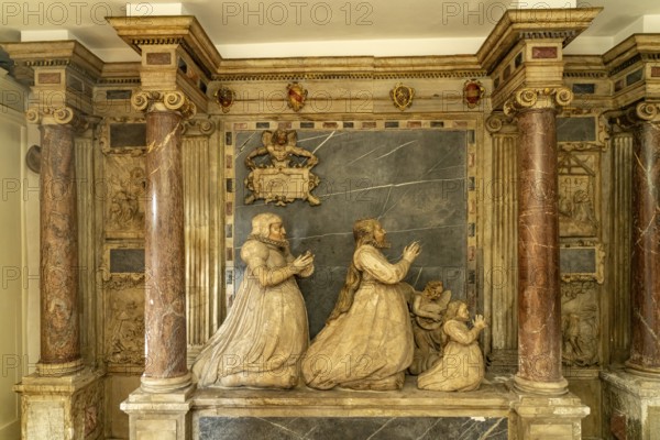 The epitaph for Dorothea Susanne von der Pfalz in the town church of St Peter & Paul or Herderkirche in Weimar, Thuringia, Germany