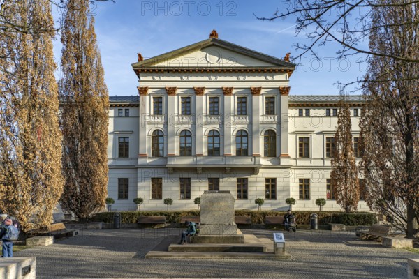 The former Haus der Erholung, now the mon ami youth and cultural centre on Goetheplatz in Weimar, Thuringia, Germany