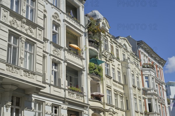 Facades, old buildings, Fuggerstraße, Schöneberg, Tempelhof-Schöenberg, Berlin, Germany