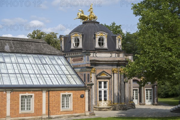 New Palace, Temple of the Sun, Hermitage, Bayreuth, Upper Franconia, Franconia, Bavaria, Germany