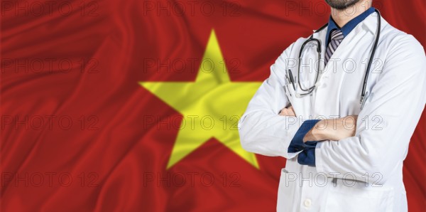 Vietnam national health system. Vietnam health and medical insurance concept