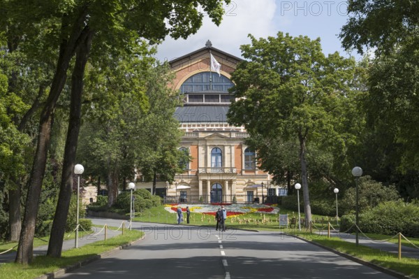 Festival Theatre, Festival Hill, on the Green Hill, Bayreuth, Upper Franconia, Franconia, Bavaria, Germany
