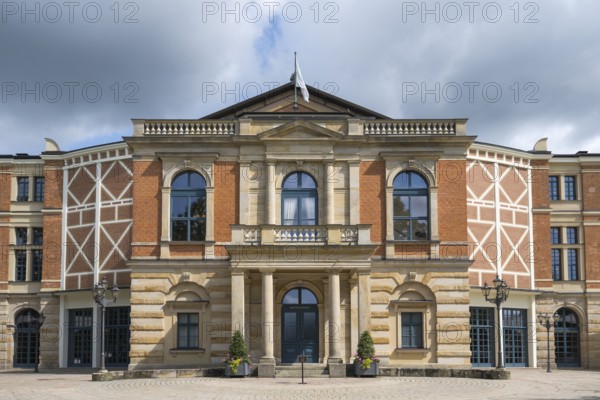 Festival Theatre, Festival Hill, on the Green Hill, Bayreuth, Upper Franconia, Franconia, Bavaria, Germany